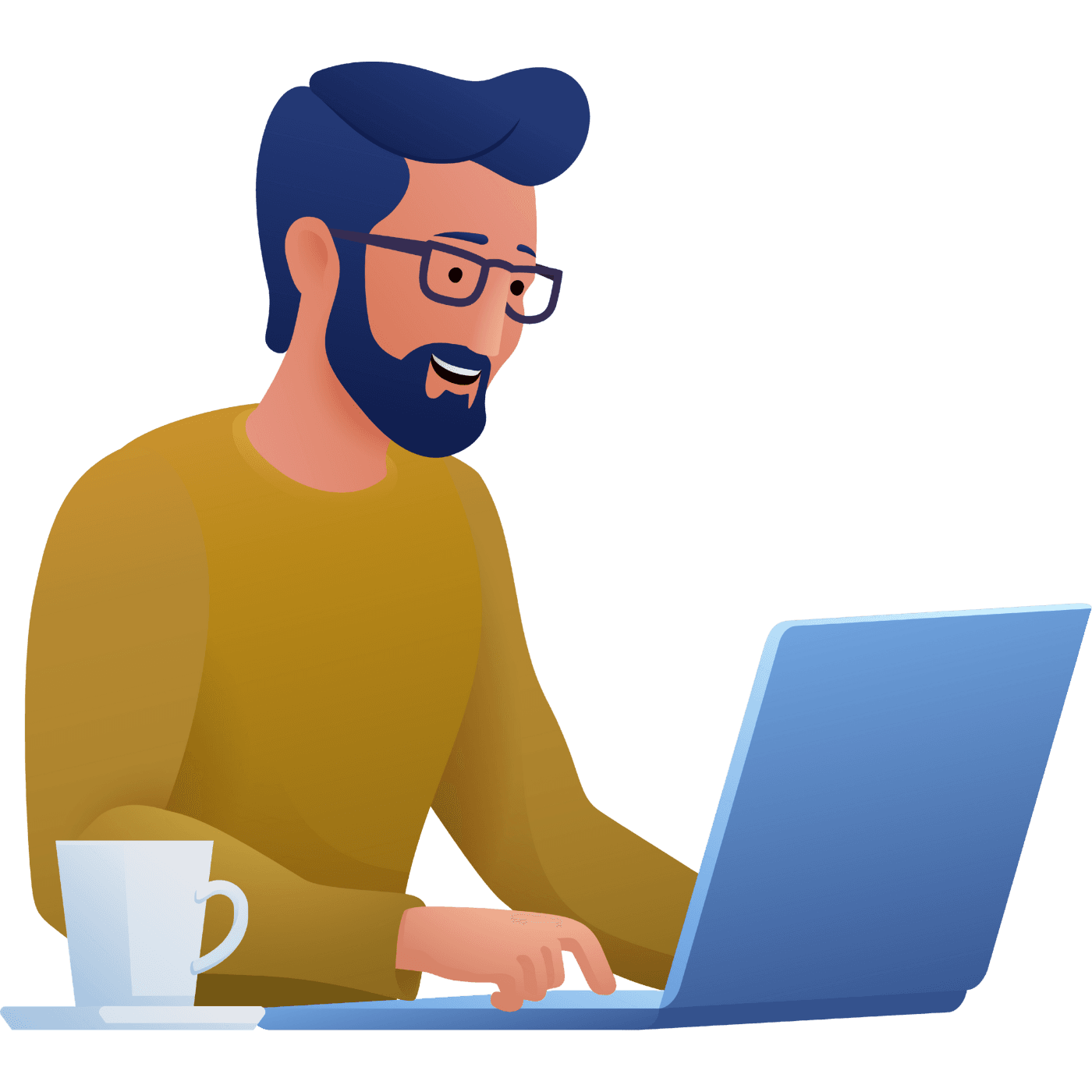 Illustration der ersten Schritte